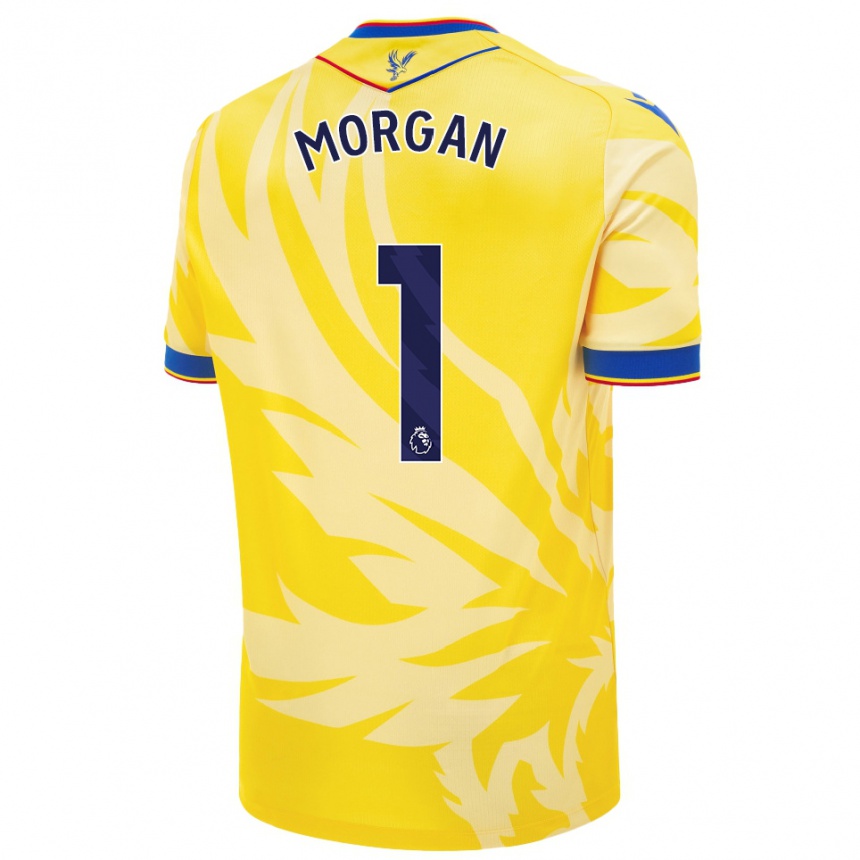 Niño Fútbol Camiseta Chloe Morgan #1 Amarillo 2ª Equipación 2024/25 Argentina