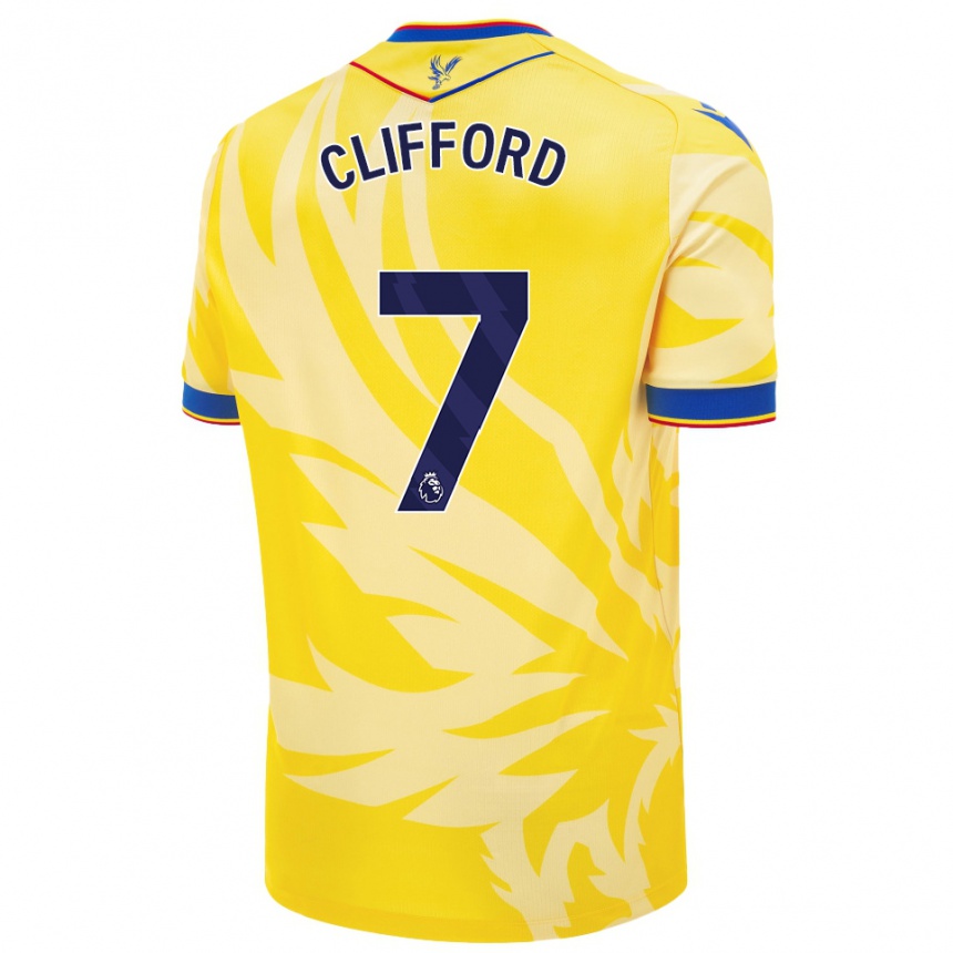 Niño Fútbol Camiseta Charley Clifford #7 Amarillo 2ª Equipación 2024/25 Argentina