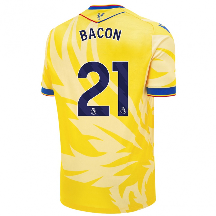 Niño Fútbol Camiseta Skye Bacon #21 Amarillo 2ª Equipación 2024/25 Argentina