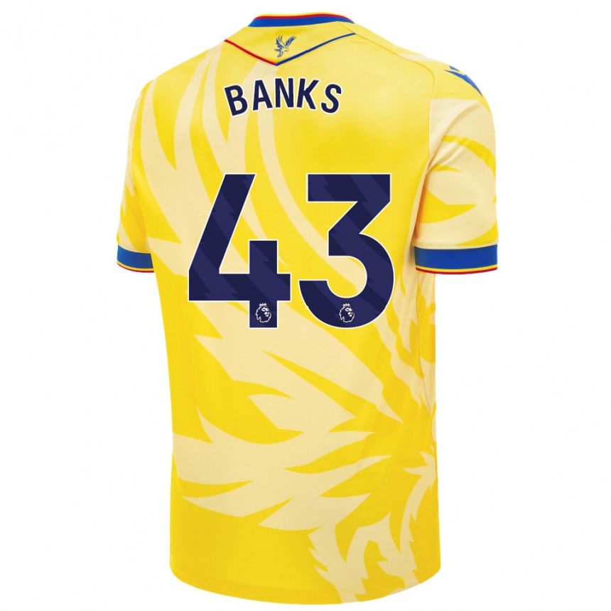 Niño Fútbol Camiseta Scott Banks #43 Amarillo 2ª Equipación 2024/25 Argentina