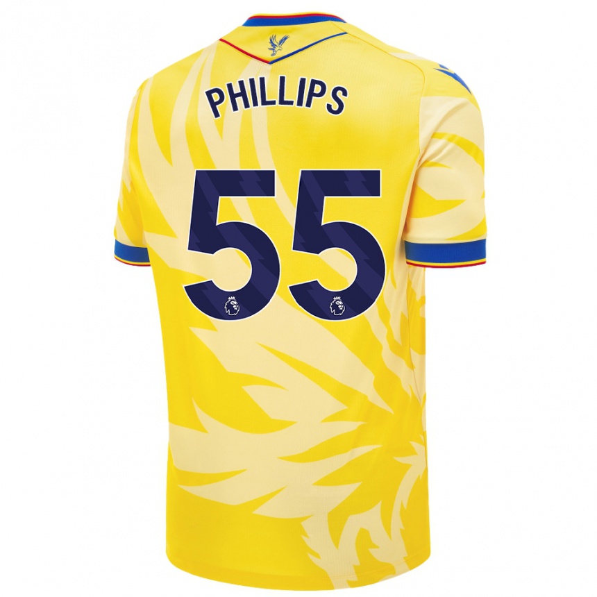 Niño Fútbol Camiseta Killian Phillips #55 Amarillo 2ª Equipación 2024/25 Argentina