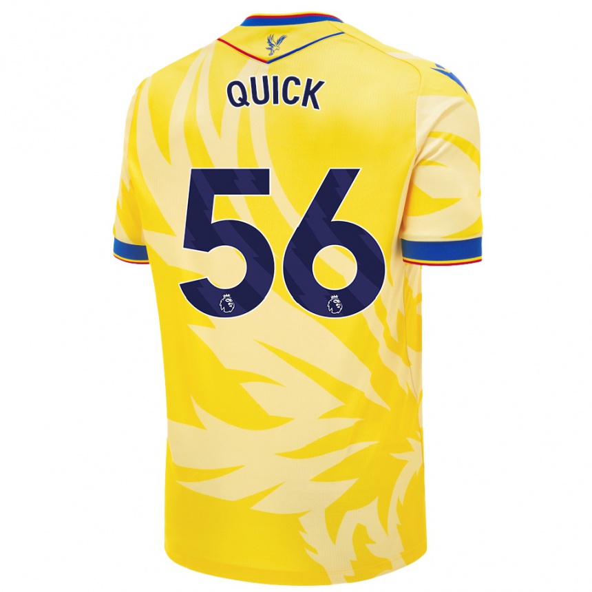 Niño Fútbol Camiseta Daniel Quick #56 Amarillo 2ª Equipación 2024/25 Argentina