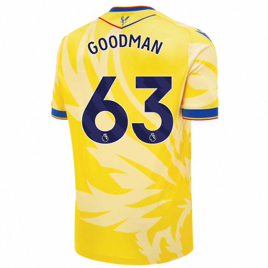 Niño Fútbol Camiseta Owen Goodman #63 Amarillo 2ª Equipación 2024/25 Argentina