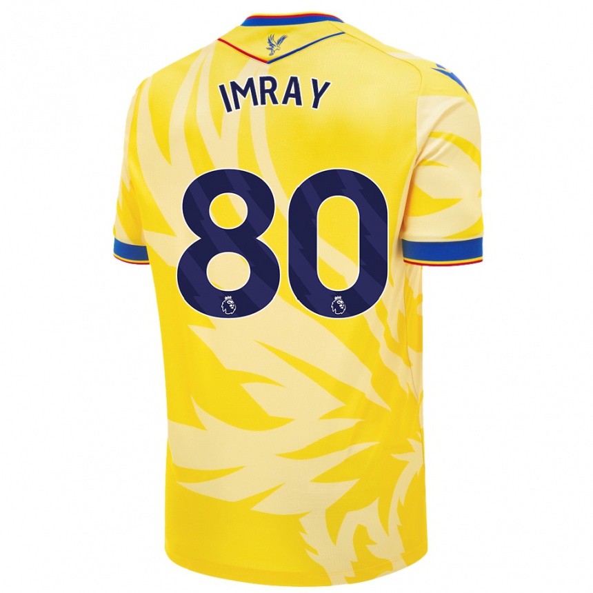 Niño Fútbol Camiseta Danny Imray #80 Amarillo 2ª Equipación 2024/25 Argentina