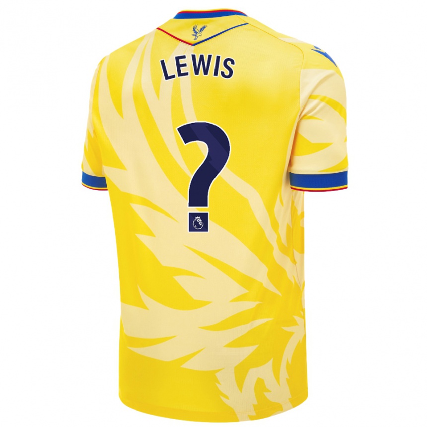 Niño Fútbol Camiseta Cameron Lewis Brown #0 Amarillo 2ª Equipación 2024/25 Argentina