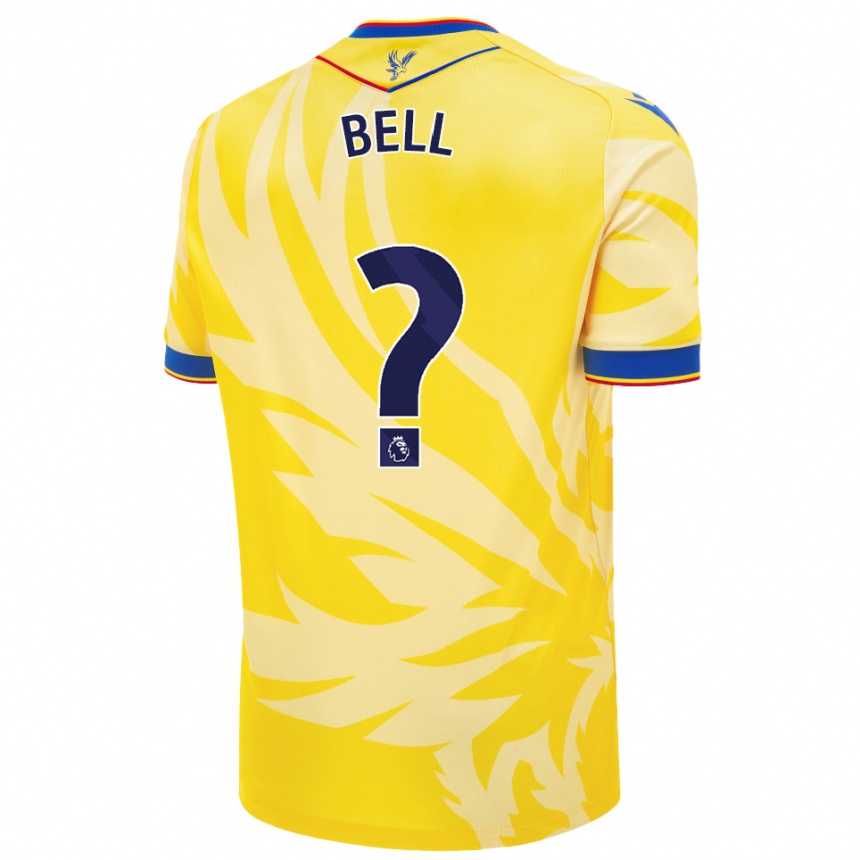 Niño Fútbol Camiseta Freddie Bell #0 Amarillo 2ª Equipación 2024/25 Argentina