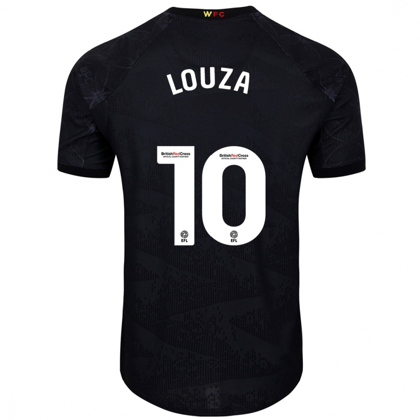 Niño Fútbol Camiseta Imrân Louza #10 Negro Blanco 2ª Equipación 2024/25 Argentina