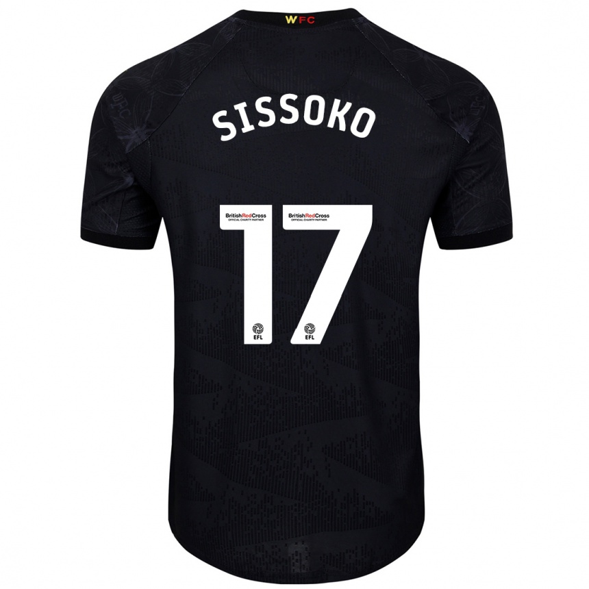 Niño Fútbol Camiseta Moussa Sissoko #17 Negro Blanco 2ª Equipación 2024/25 Argentina