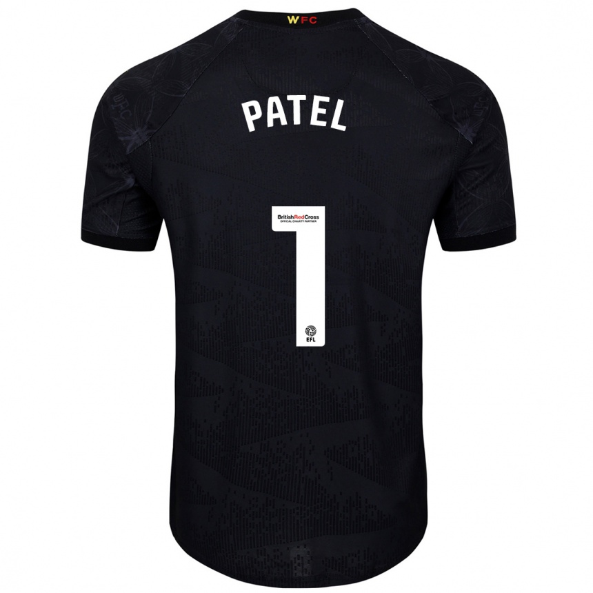 Niño Fútbol Camiseta Safia Middleton-Patel #1 Negro Blanco 2ª Equipación 2024/25 Argentina