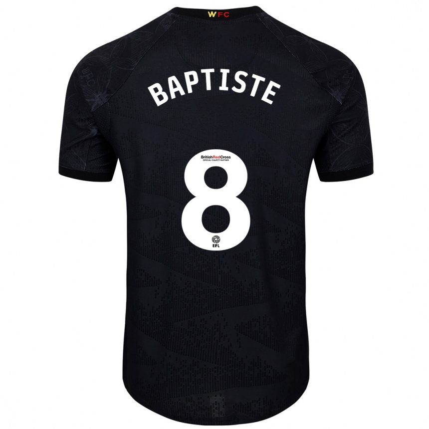 Niño Fútbol Camiseta Bianca Baptiste #8 Negro Blanco 2ª Equipación 2024/25 Argentina