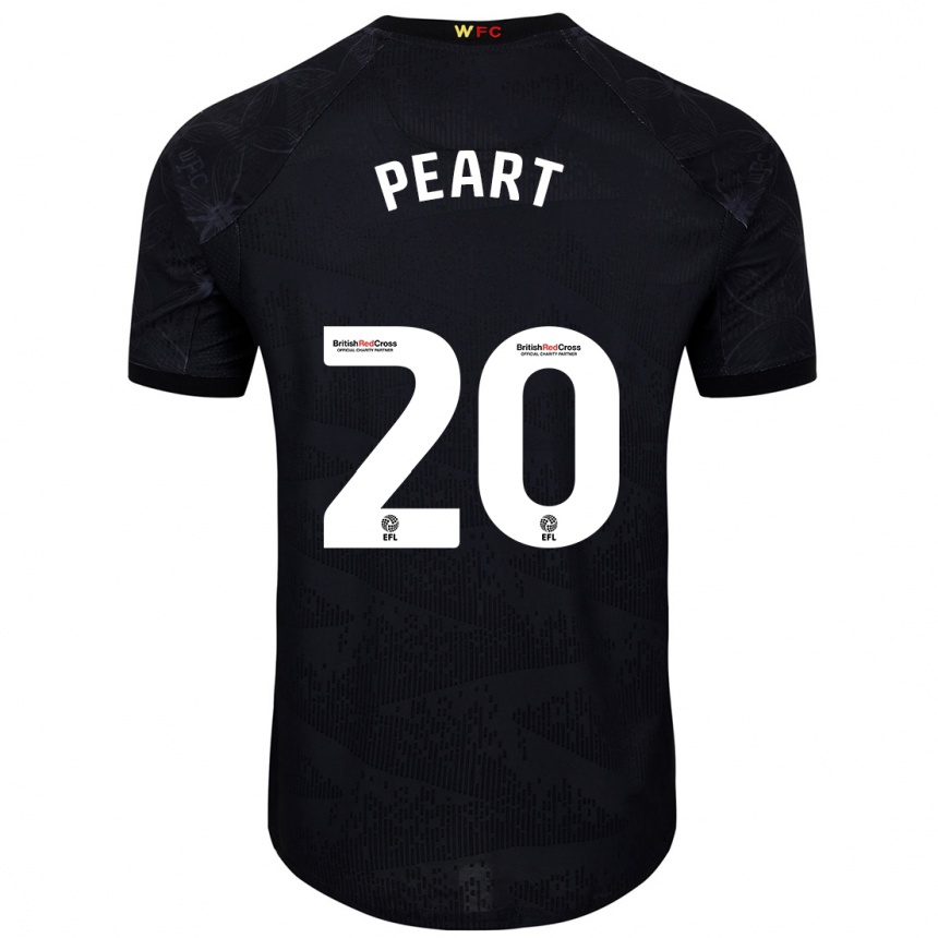 Niño Fútbol Camiseta Kalani Peart #20 Negro Blanco 2ª Equipación 2024/25 Argentina