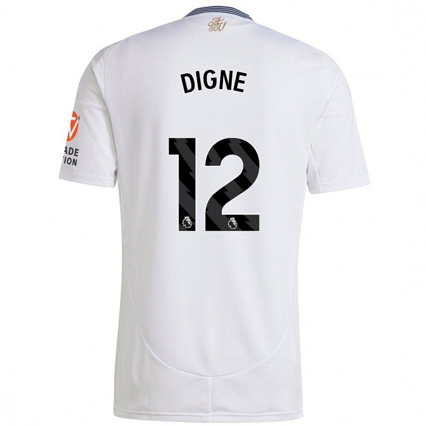 Niño Fútbol Camiseta Lucas Digne #12 Blanco 2ª Equipación 2024/25 Argentina