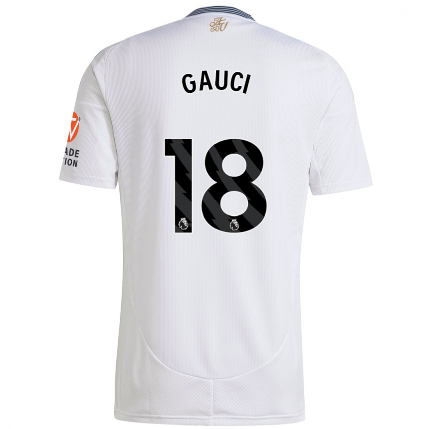 Niño Fútbol Camiseta Joe Gauci #18 Blanco 2ª Equipación 2024/25 Argentina