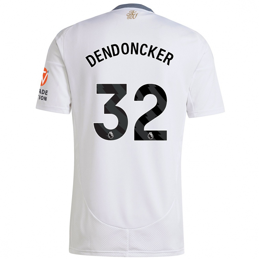 Niño Fútbol Camiseta Leander Dendoncker #32 Blanco 2ª Equipación 2024/25 Argentina