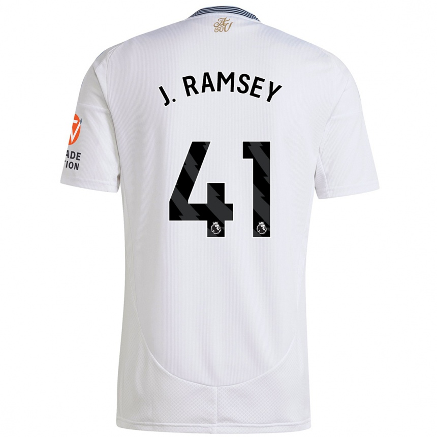 Niño Fútbol Camiseta Jacob Ramsey #41 Blanco 2ª Equipación 2024/25 Argentina