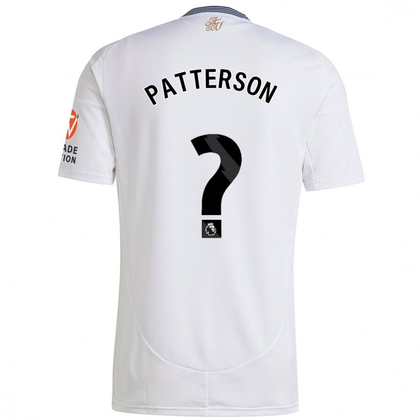 Niño Fútbol Camiseta Travis Patterson #0 Blanco 2ª Equipación 2024/25 Argentina