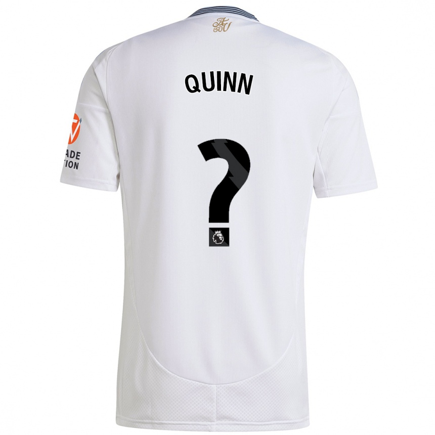 Niño Fútbol Camiseta Keilan Quinn #0 Blanco 2ª Equipación 2024/25 Argentina