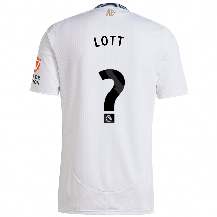 Niño Fútbol Camiseta Max Lott #0 Blanco 2ª Equipación 2024/25 Argentina