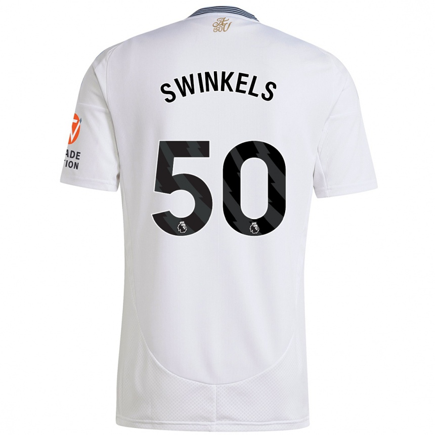 Niño Fútbol Camiseta Sil Swinkels #50 Blanco 2ª Equipación 2024/25 Argentina