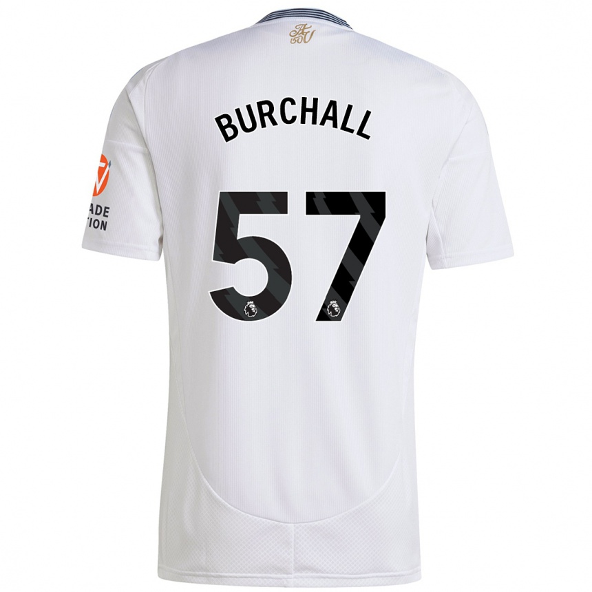 Niño Fútbol Camiseta Ajani Burchall #57 Blanco 2ª Equipación 2024/25 Argentina