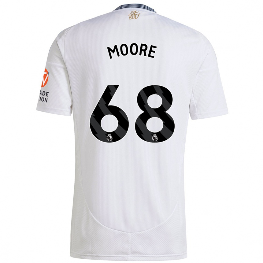 Niño Fútbol Camiseta Kobei Moore #68 Blanco 2ª Equipación 2024/25 Argentina