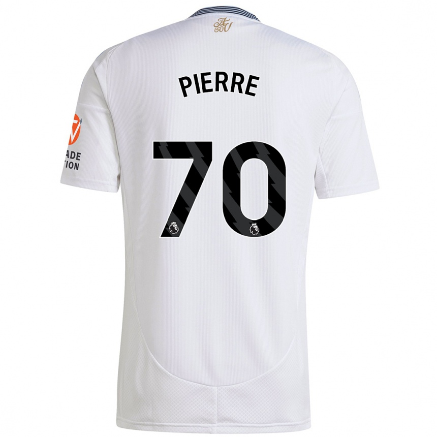 Niño Fútbol Camiseta Kyrie Pierre #70 Blanco 2ª Equipación 2024/25 Argentina