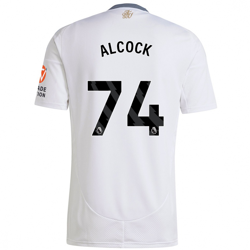 Niño Fútbol Camiseta Todd Alcock #74 Blanco 2ª Equipación 2024/25 Argentina