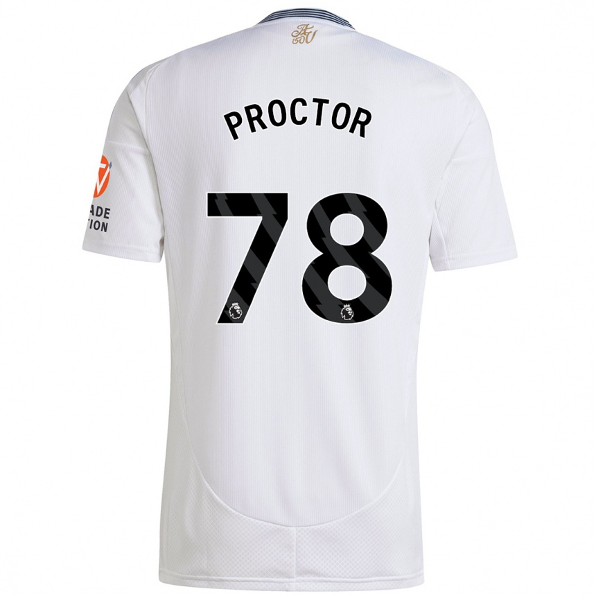 Niño Fútbol Camiseta Sam Proctor #78 Blanco 2ª Equipación 2024/25 Argentina