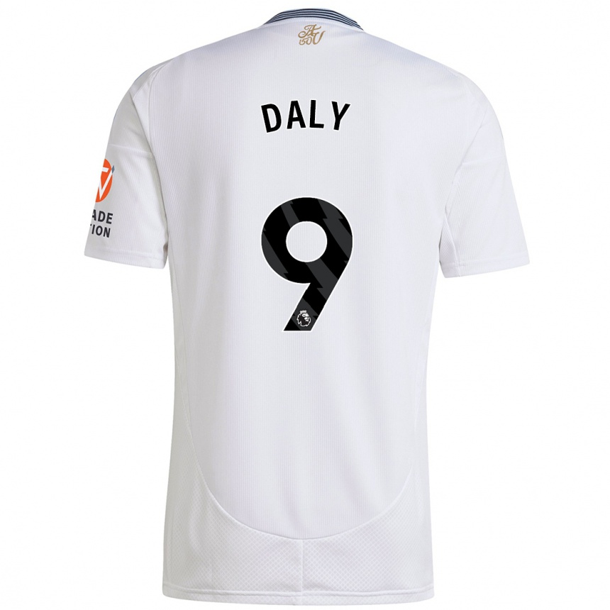 Niño Fútbol Camiseta Rachel Daly #9 Blanco 2ª Equipación 2024/25 Argentina