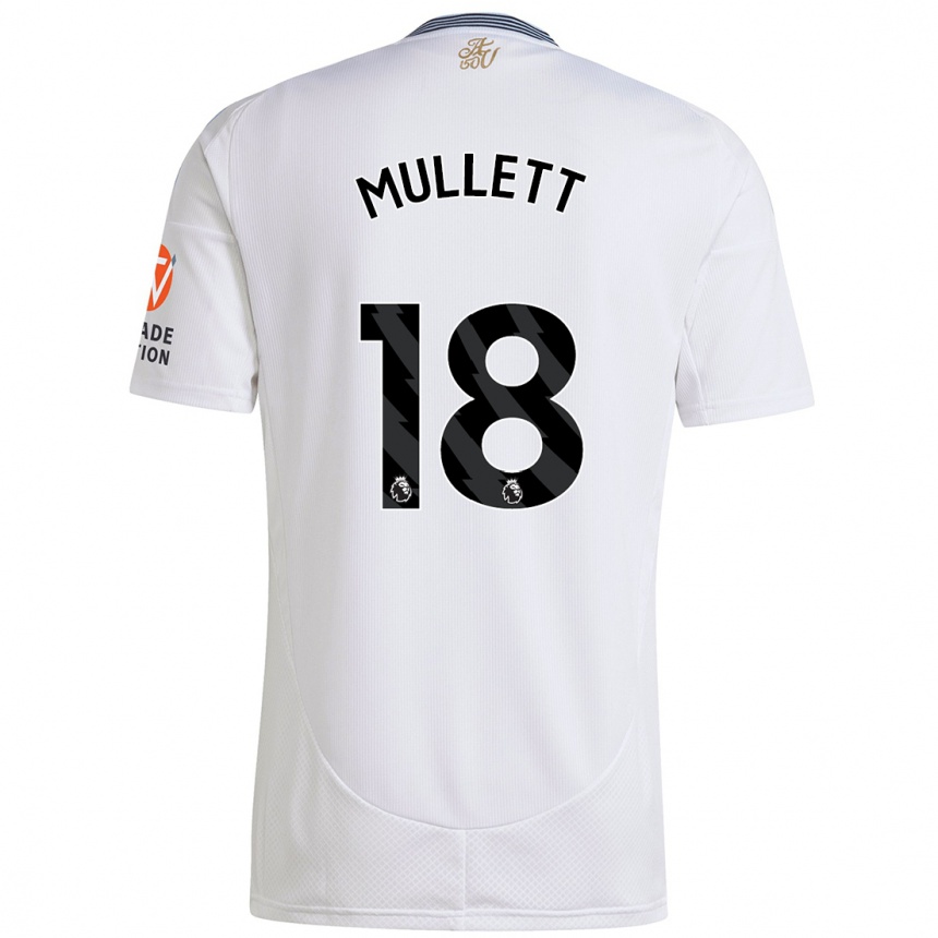 Niño Fútbol Camiseta Georgia Mullett #18 Blanco 2ª Equipación 2024/25 Argentina