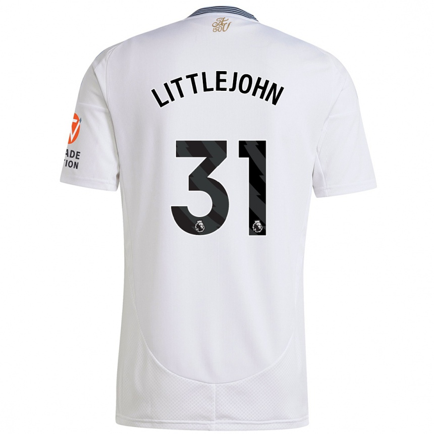 Niño Fútbol Camiseta Ruesha Littlejohn #31 Blanco 2ª Equipación 2024/25 Argentina