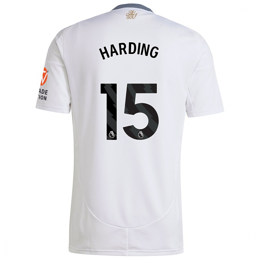 Niño Fútbol Camiseta Natasha Harding #15 Blanco 2ª Equipación 2024/25 Argentina