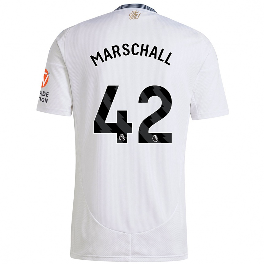 Niño Fútbol Camiseta Filip Marschall #42 Blanco 2ª Equipación 2024/25 Argentina