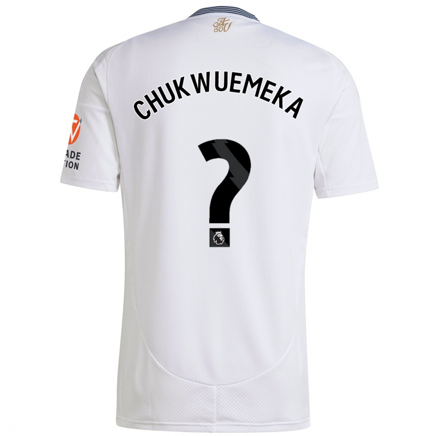 Niño Fútbol Camiseta Caleb Chukwuemeka #0 Blanco 2ª Equipación 2024/25 Argentina