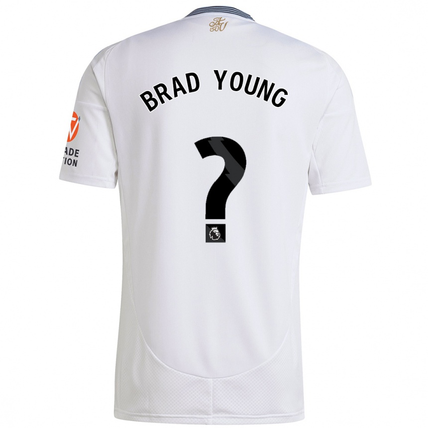 Niño Fútbol Camiseta Brad Young #0 Blanco 2ª Equipación 2024/25 Argentina