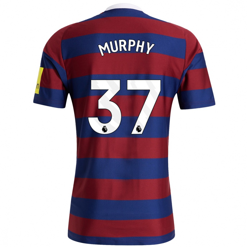 Niño Fútbol Camiseta Alex Murphy #37 Burdeos Azul Marino 2ª Equipación 2024/25 Argentina