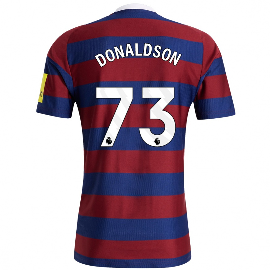 Niño Fútbol Camiseta Josh Donaldson #73 Burdeos Azul Marino 2ª Equipación 2024/25 Argentina