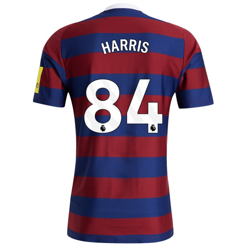 Niño Fútbol Camiseta Aidan Harris #84 Burdeos Azul Marino 2ª Equipación 2024/25 Argentina