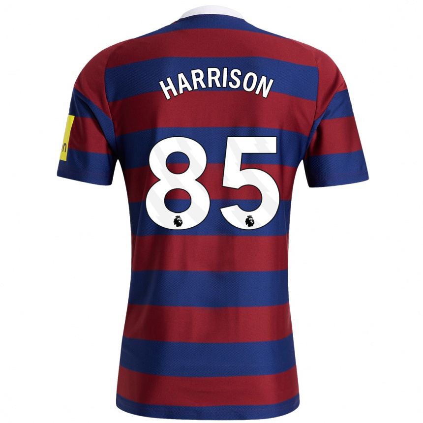 Niño Fútbol Camiseta Adam Harrison #85 Burdeos Azul Marino 2ª Equipación 2024/25 Argentina