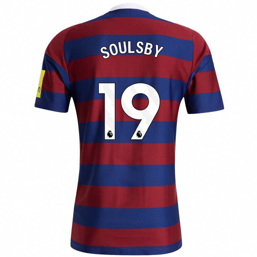 Niño Fútbol Camiseta Anna Soulsby #19 Burdeos Azul Marino 2ª Equipación 2024/25 Argentina