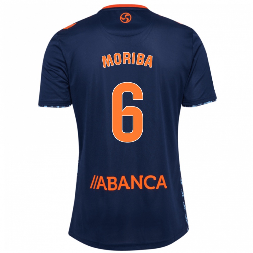 Niño Fútbol Camiseta Ilaix Moriba #6 Azul Marino 2ª Equipación 2024/25 Argentina