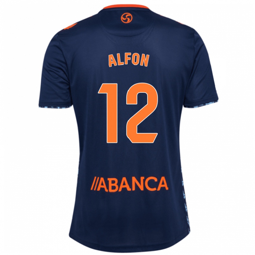 Niño Fútbol Camiseta Alfon González #12 Azul Marino 2ª Equipación 2024/25 Argentina