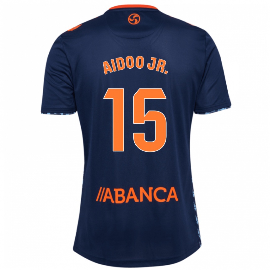 Niño Fútbol Camiseta Joseph Aidoo #15 Azul Marino 2ª Equipación 2024/25 Argentina