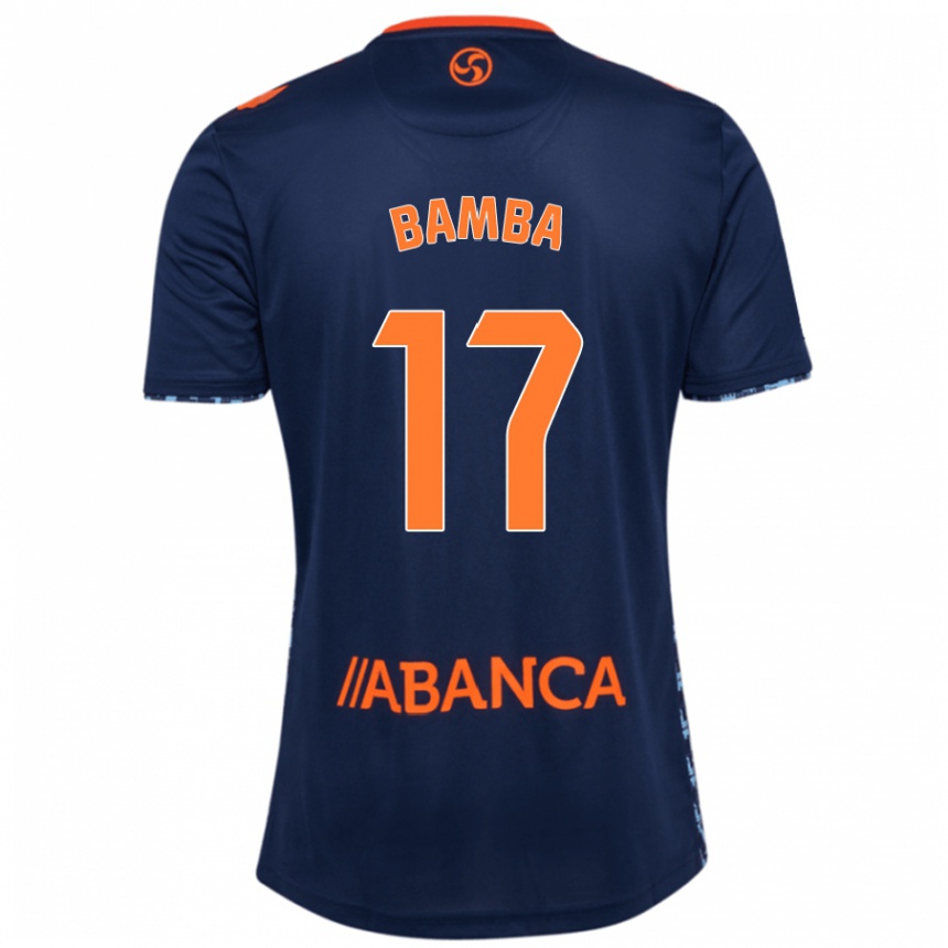 Niño Fútbol Camiseta Jonathan Bamba #17 Azul Marino 2ª Equipación 2024/25 Argentina