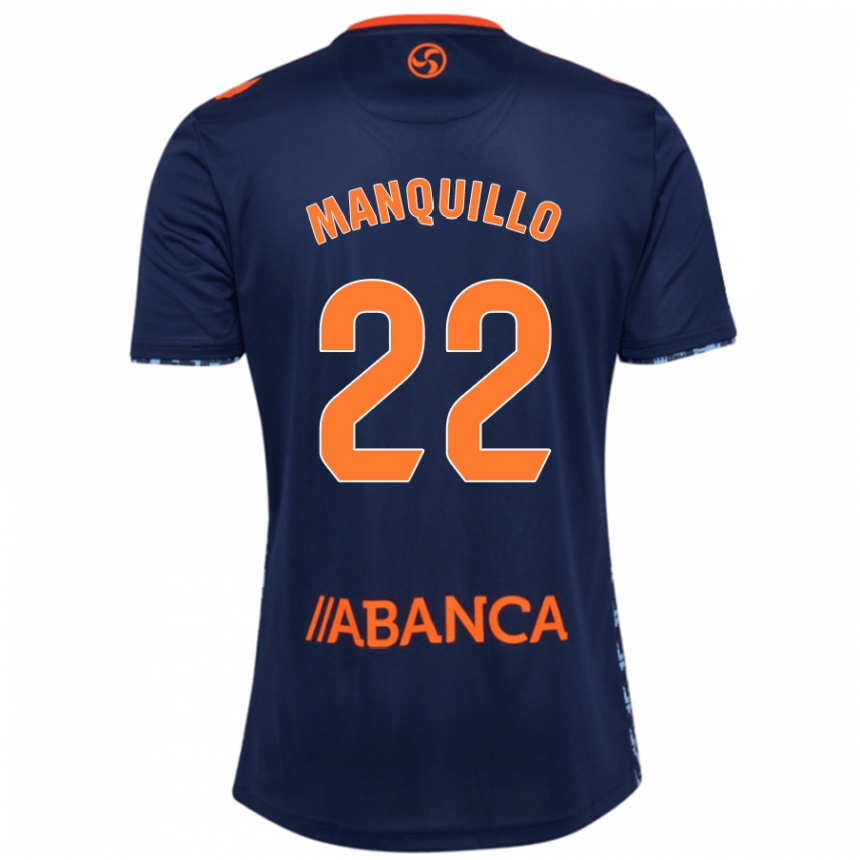 Niño Fútbol Camiseta Javier Manquillo #22 Azul Marino 2ª Equipación 2024/25 Argentina