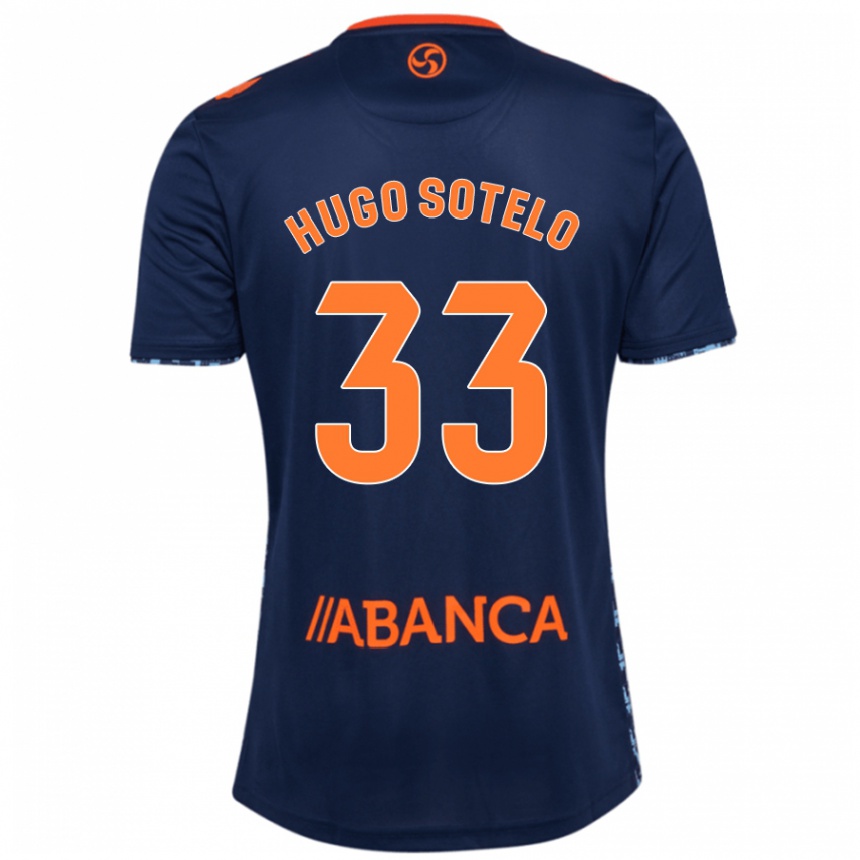 Niño Fútbol Camiseta Hugo Sotelo #33 Azul Marino 2ª Equipación 2024/25 Argentina