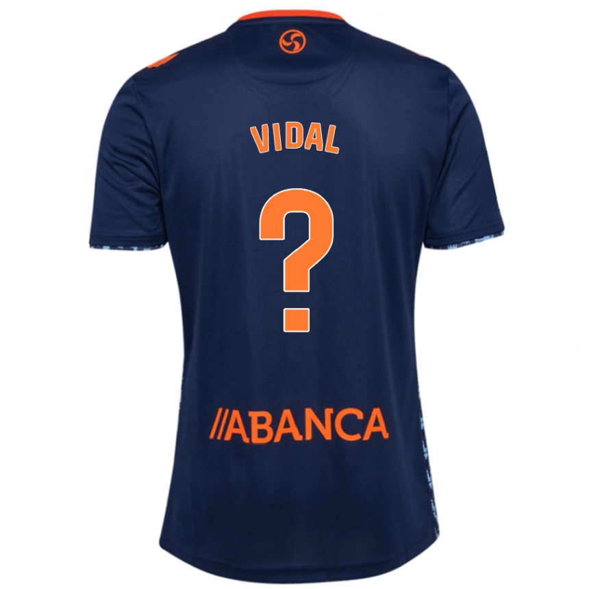 Niño Fútbol Camiseta Marc Vidal #0 Azul Marino 2ª Equipación 2024/25 Argentina