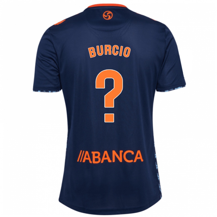 Niño Fútbol Camiseta Hugo Burcio #0 Azul Marino 2ª Equipación 2024/25 Argentina