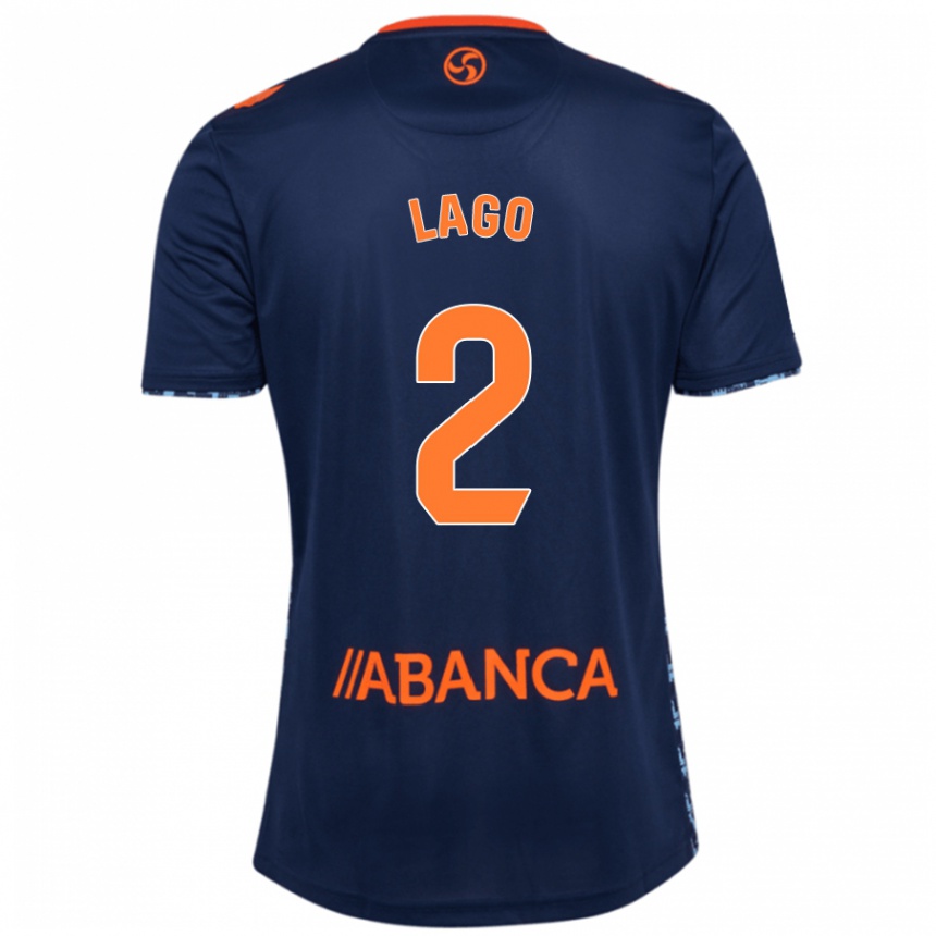 Niño Fútbol Camiseta Yoel Lago #2 Azul Marino 2ª Equipación 2024/25 Argentina