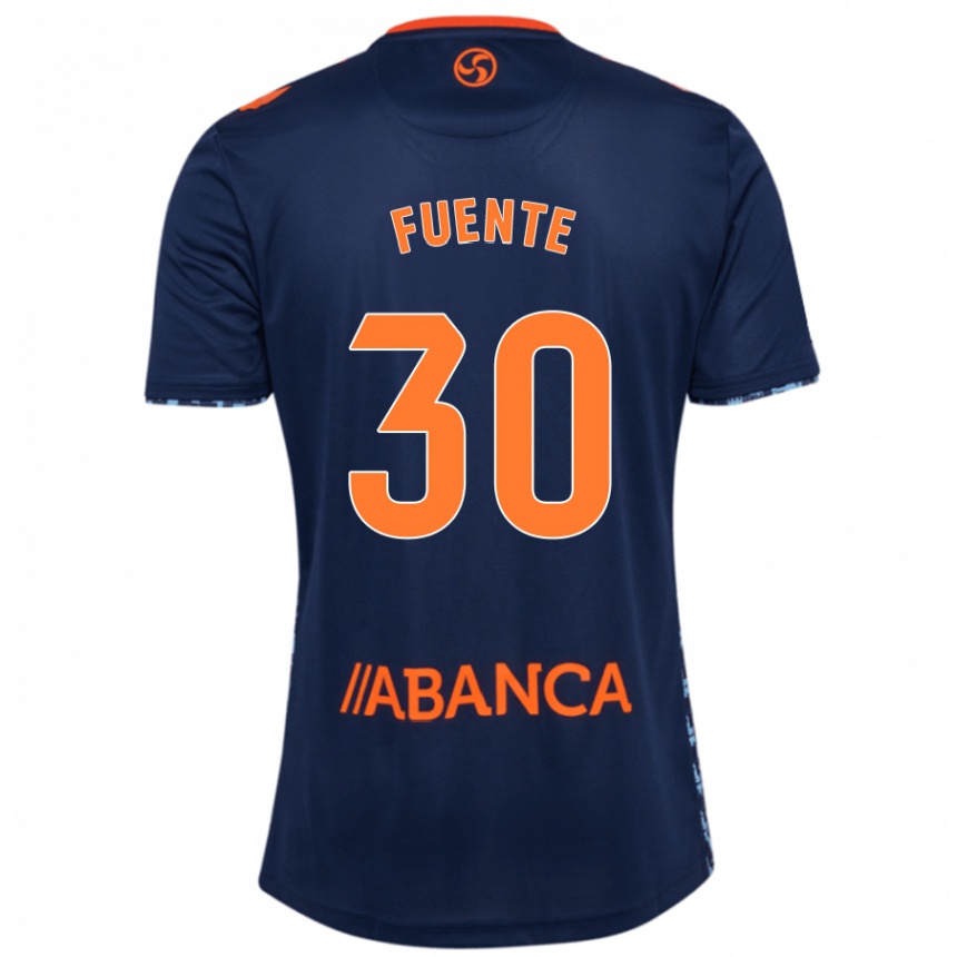 Niño Fútbol Camiseta Mario Fuente #30 Azul Marino 2ª Equipación 2024/25 Argentina